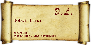Dobai Lina névjegykártya
